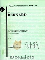 divertissement pour instruments à vent Op.36 conductor's score B 3862     PDF电子版封面    EmileBernard 