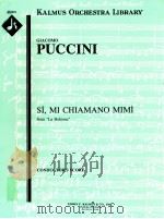 Sì Mi chiamano Mimì from     PDF电子版封面    GiacomoPuccini 
