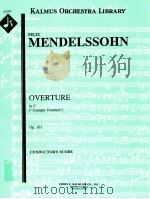 Overture in C     PDF电子版封面    FelixMendelssohn 