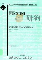 Che Gelida Manina from     PDF电子版封面    GiacomoPuccini 