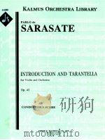 Introduction and Tarantella for Violin and Orchestra Op.43 conductor's score A 1989（ PDF版）