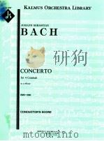 Concerto for 4 Cembali in a Minor BWV 1065 conductor's score A 1237（ PDF版）