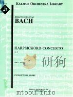 Harpsichord Concerto in A BWV 1055 conductor's score A 1232（ PDF版）