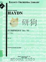Symphony No.93 in D Major Hob.I:93 conductor's score A 1568     PDF电子版封面    FranzJosephHaydn 