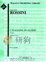 L'Italiana in Algeri Overture German Edition full score A 2421     PDF电子版封面    GioachinoRossini 