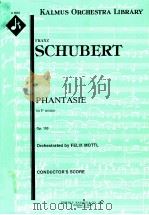 Phantasie in F minor op.103 conductor's score A 5822     PDF电子版封面    FranzSchubert 