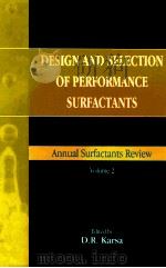 Design and selection of performance surfactants（1999 PDF版）