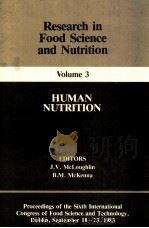 Research in food science and nutrition ; volume 3: human nutrition（1983 PDF版）