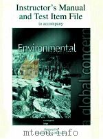 Instructor's manual and test item file environmental science : a global concern fifth edition   1999  PDF电子版封面  0697414290  William P Cunningham 