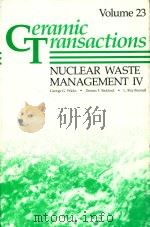 Nuclear waste management Ⅳ（1991 PDF版）