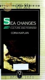 SEA CHANGES ESSAYS ON CULTURE AND FEMINISM   1986  PDF电子版封面  1860918645  CORA KAPLAN 