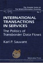 INTERNATIONAL TRANSACTIONS IN SERVICES  THE POLITICS OF TRANSBORDER DATA FLOWS（1986 PDF版）