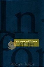 information and exclusion     PDF电子版封面     
