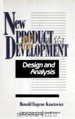 NEW PRODUCT DEVELOPMENT:DESIGN AND ANALYSIS（ PDF版）