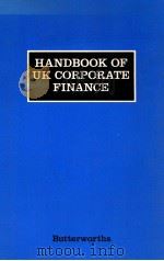 HANDBOOK OF UK CORPORATE FINANCE   1988  PDF电子版封面    JANETTE RUTTERFORD AND DAVID C 