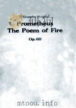 ALEXANDER SCRIABIN PROMETHEUS THE POEM OF FIRE OP.60（1980 PDF版）
