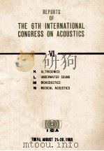 REPORTS OF THE 6TH INTERNATIONAL CONGRESS ON ACOUSTICS 6   1968  PDF电子版封面    DR.Y.KOHASI 