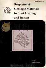 RESPONSE OF GEOLOGIC MATERIALS TO BLAST LOADING AND IMPACT AMD-VOL.69（1985 PDF版）