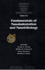 FUNDAMENTALS OF NANOINDENTATION AND NANOTRIBOLOGY   1998  PDF电子版封面  1558994289   
