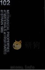 MECHANICAL PROPERTIES OF MATERIALS AT HIGH RATES OF STRAIN 1989   1989  PDF电子版封面  085498058X  EDITED BY J HARDING 