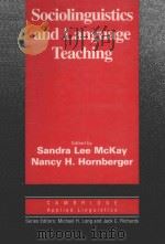 SONCIOLINGUISTICS AND LANGUAGE TEACHING（1996 PDF版）