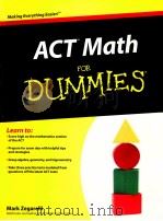 act math for dummies     PDF电子版封面     