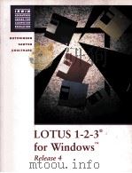 LOTUS 1-2-3 FOR WINDOWS(TM)  RELEASE 4   1995  PDF电子版封面  0256164649   