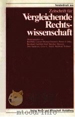 ZEITSCHRIFT FUR VERGLEICHENDE RECHTS-WISSENSCHAFT     PDF电子版封面     