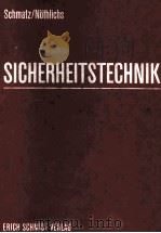 SICHERHEITSTECHNIK BAND V   1969  PDF电子版封面     