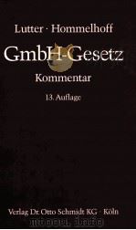 GMBH-GESETZ KOMMENTAR 13.NEUBEARBEITETE UND ERWEITERTE AUFLAGE   1991  PDF电子版封面  3504324767   