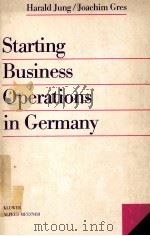 STARTING BUSINESS OPERATIONS IN GERMANY（1984 PDF版）