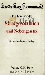 STRAFGESETZBUCH   1988  PDF电子版封面  3406329691   