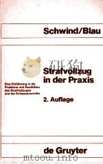 STRAFVOLLZUG IN DER PRAXIS 2.AUFLAGE   1988  PDF电子版封面  3110109069   