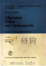 ALLGEMEINES POLIZEI-UND ORDNUNGSRECHT 2.AUFLAGE（1982 PDF版）
