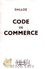 CODE DE COMMERCE 1983-1984   1984  PDF电子版封面  2247004644   
