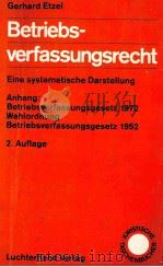 BETRIEBSVERFASSUNGSRECHT 2.AUFLAGE（1982 PDF版）