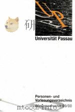 UNIVERSITAT PASSAU   1999  PDF电子版封面  3980339726   