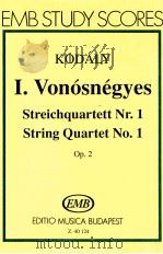Ⅰ.Vonosnegyes Streichquartett Nr.1 Op.2（1910 PDF版）