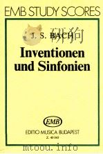 Inventionen and Sinfonien Bww 772-801   1972  PDF电子版封面     
