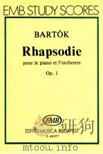 Rhapsodie pour le piano et l'orchestre op.1（1950 PDF版）