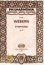 Webern Symphonie Op.21   1929  PDF电子版封面    Webern 