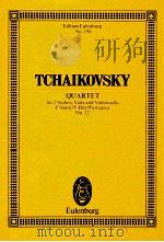 Quartet for 2 Violins Viola and Violoncello F major/F-Dur/Fa majeur Op.22     PDF电子版封面  3795768063  Peter Ilyich Tchaikovsky 