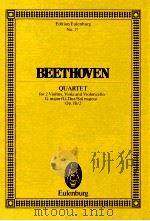 Quartet for 2 Violins Viola and Violoncello G major/G-Dur/Sol majeur Op.18/2（ PDF版）