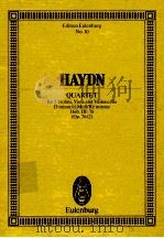Quartet for 2 Violins Viola and Violoncello D minor/d-Moll/Re mineur No.10     PDF电子版封面  3795768500  Joseph Haydn 