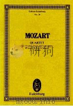Quartet for 2 Violins Viola and Violoncello Bb major/B-Dur/Sib majeur K589（1968 PDF版）