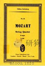 Quartet D major for 2 Violins Viola and Cello K.499   1968  PDF电子版封面     