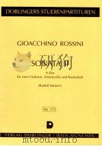 6 Sonaten Sonata Ⅱ in A-Dur fur 2 Violinen Violoncello und Kontrabaβ Stp.372   1977  PDF电子版封面     