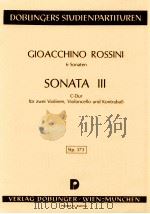 6 Sonaten Sonata Ⅲ in A-Dur fur 2 Violinen Violoncello und Kontrabaβ Stp.373   1977  PDF电子版封面     