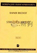 streichquartett Stp.561 op.18   1986  PDF电子版封面     