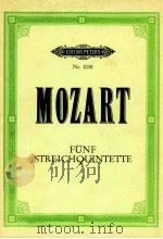 Funf Streichquintette nr.1038     PDF电子版封面    W.A.Mozart 